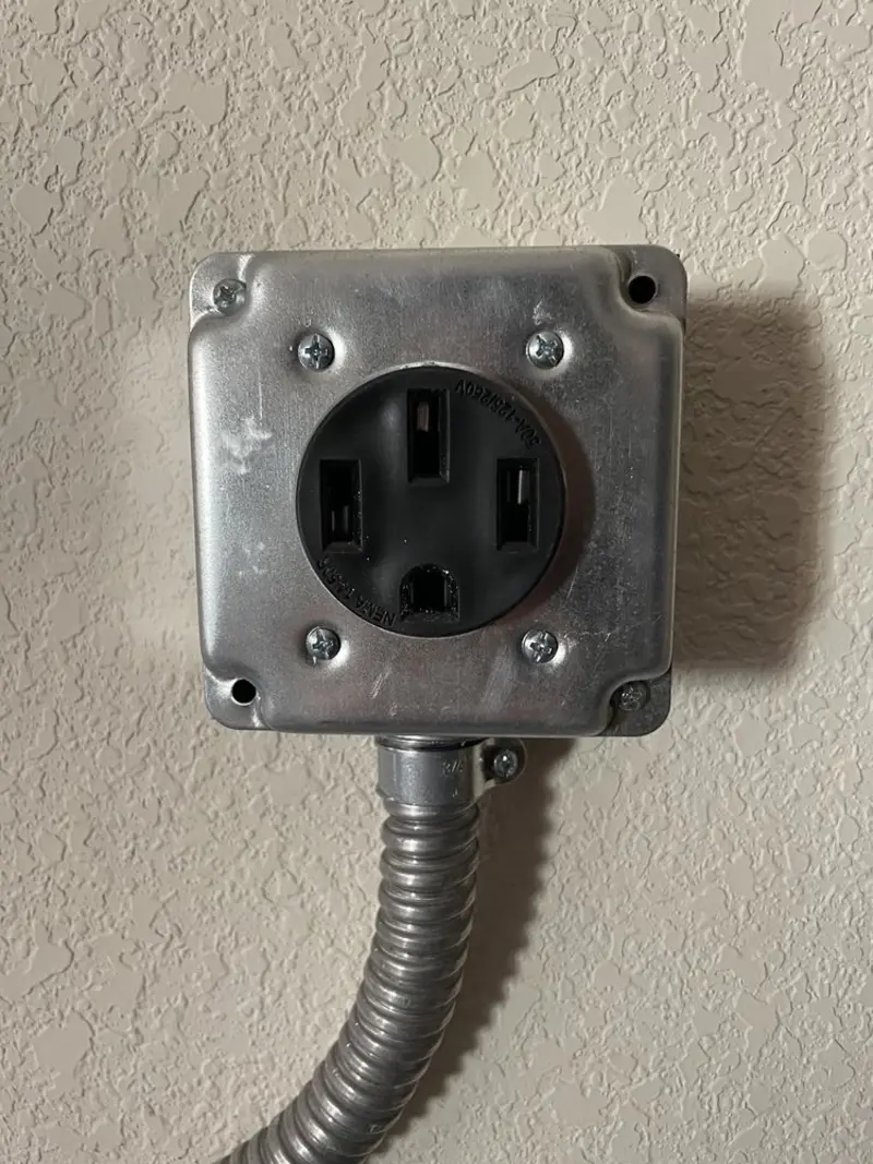 NEMA 14-50 outlet installed for Smart Home Electrical in Upper Paxton